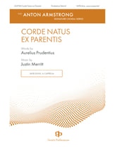 Corde natus ex parentis SATB choral sheet music cover